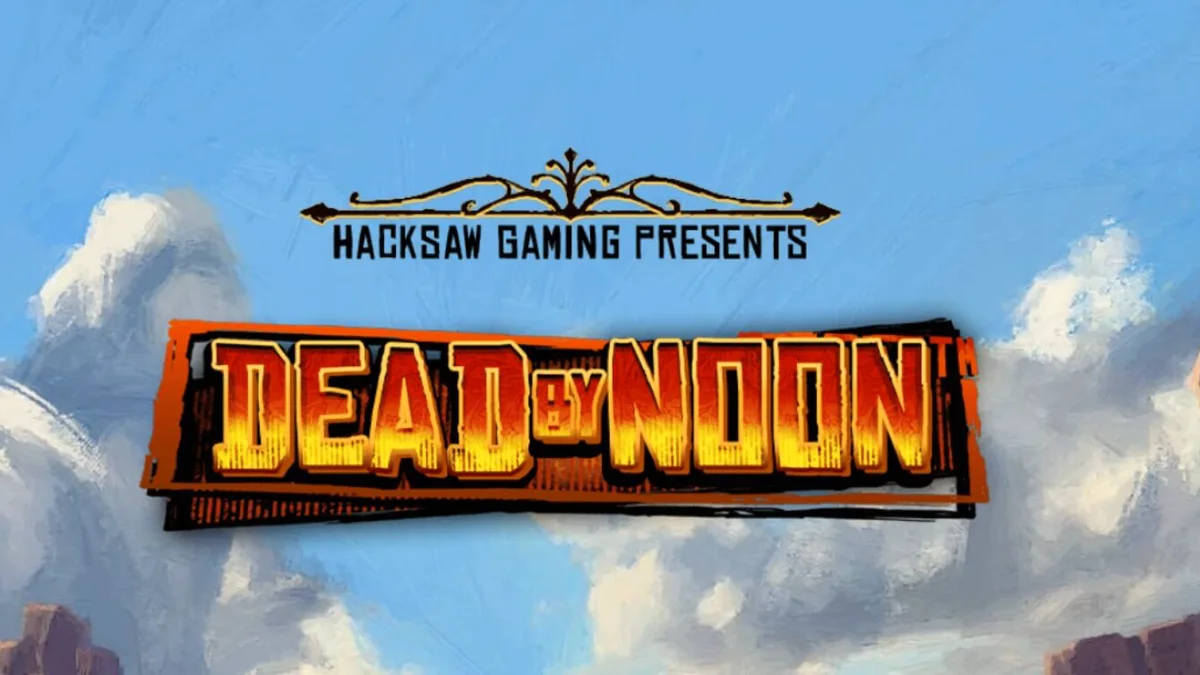Tampilan visual slot Dead by Noon dengan tema Wild West yang gersang dan penuh aksi.
